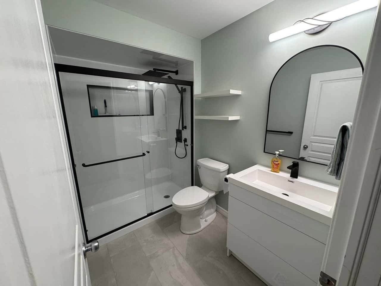 Finished bathroom renovation by 1st Class Bathrooms & Interiors